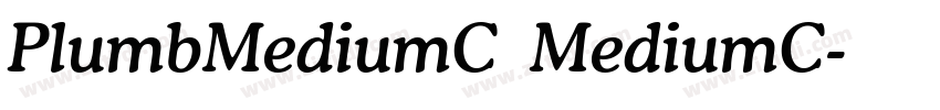 PlumbMediumC MediumC字体转换